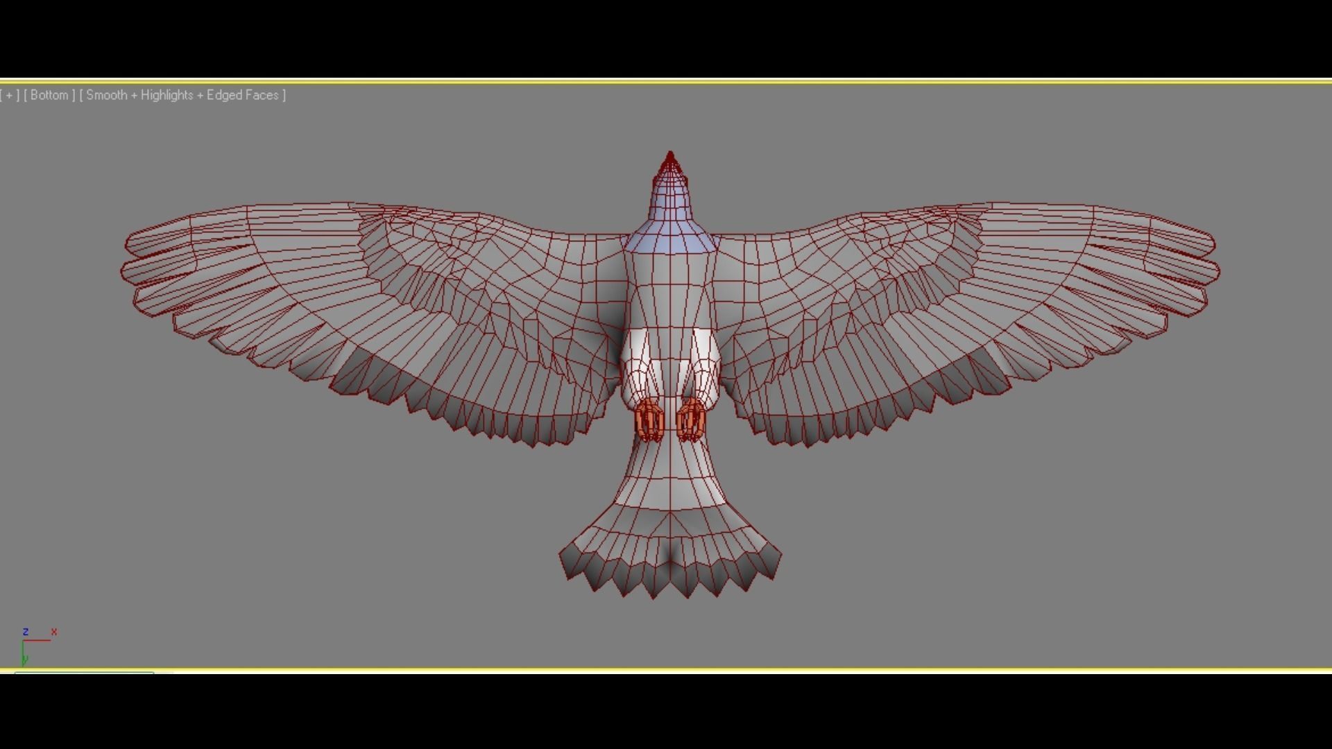 Flock of Birds - Pigeons - Rigged - Animated Low-poly 3D model_9