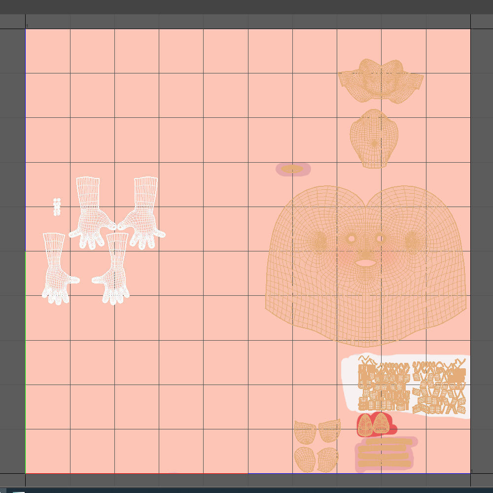 Student young man cartoon 01 3D model_17