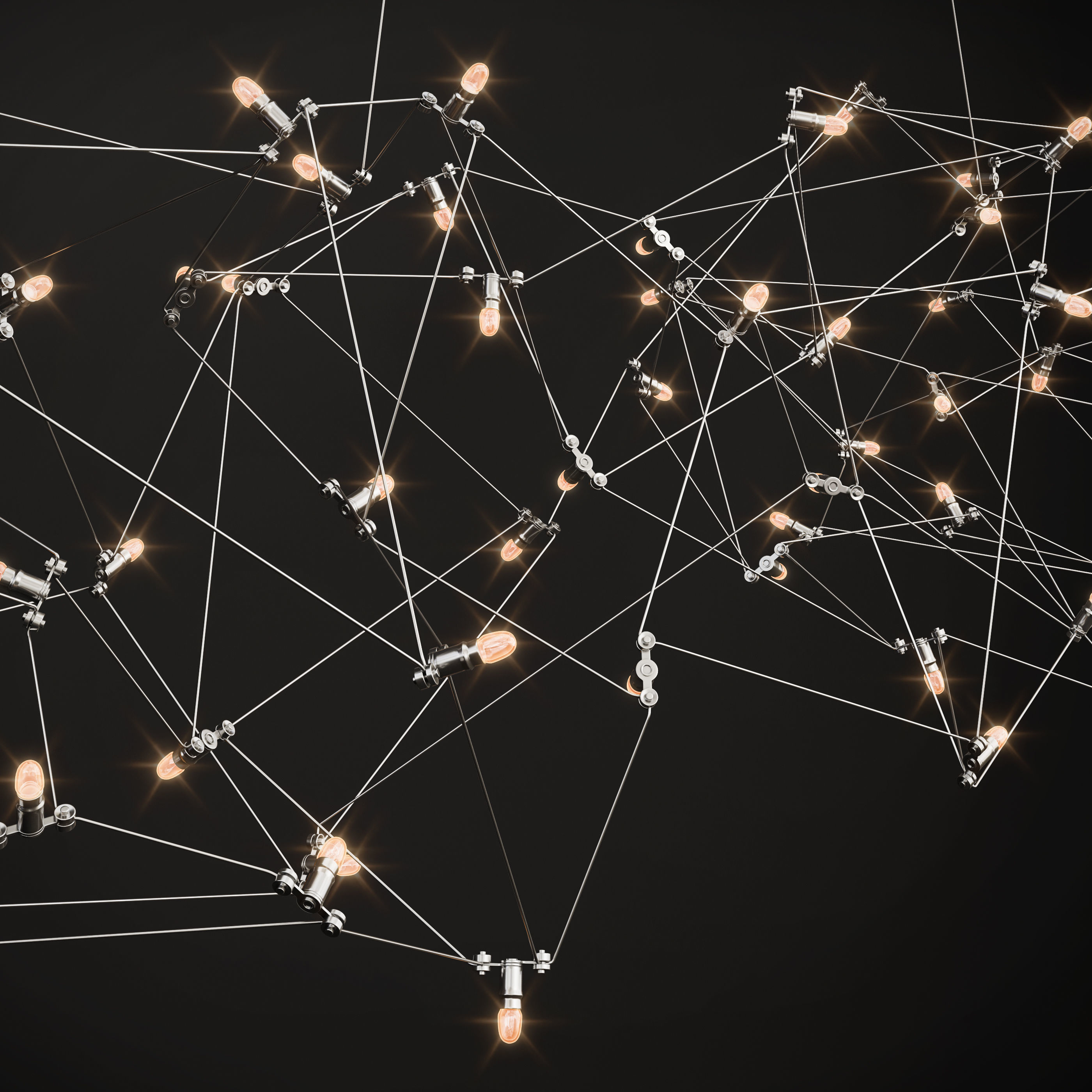 Quasar Universe Cosmos 125 Chandelier 3D model_4