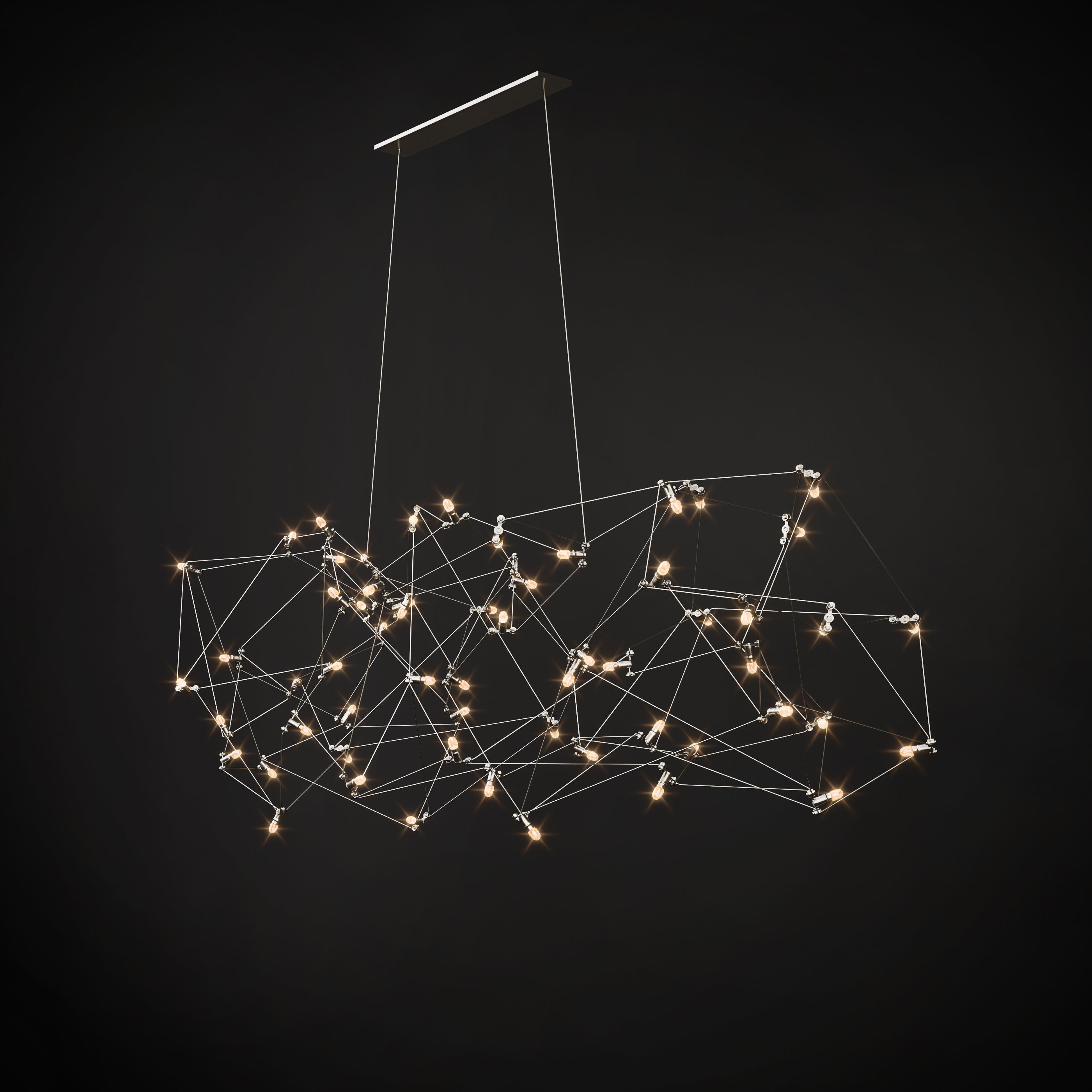 Quasar Universe Cosmos 125 Chandelier 3D model_2