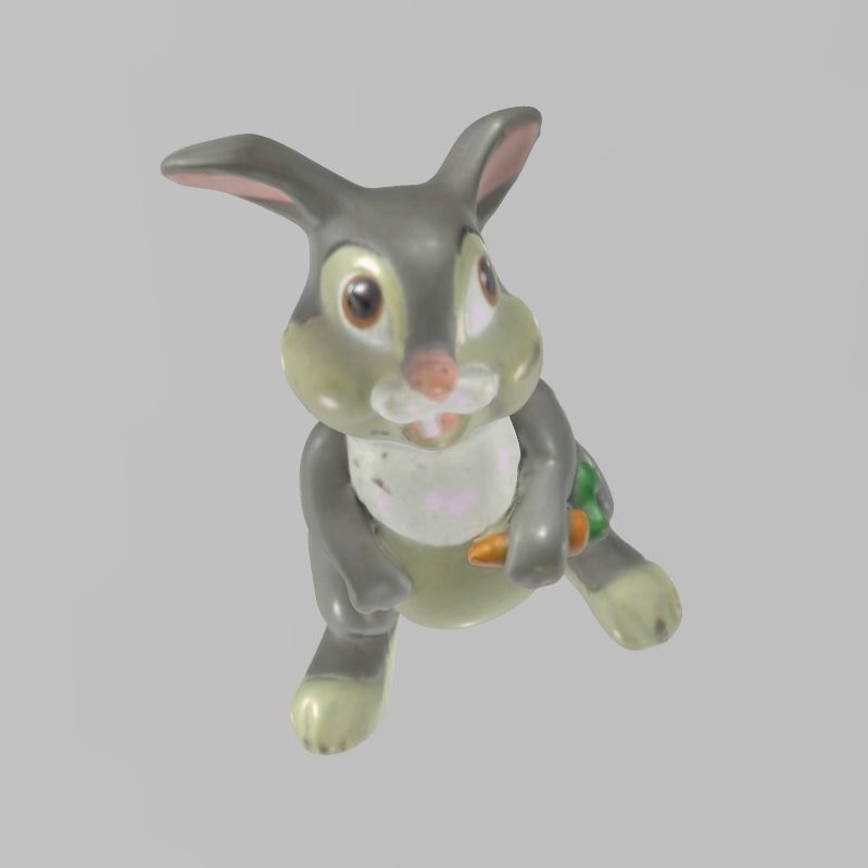 rabbit bunny figurine 3D print model_5