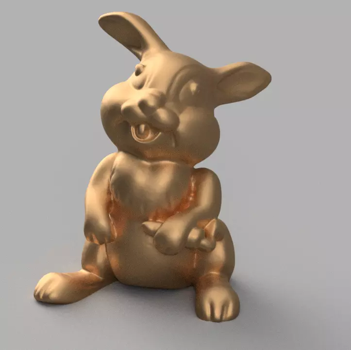 rabbit bunny figurine 3D print model_0