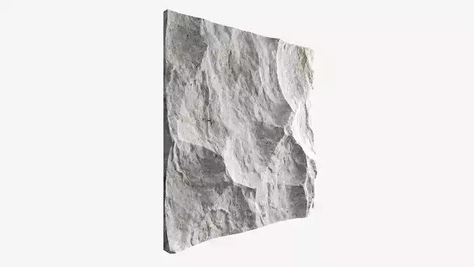 319-RockPanel piece of stone on wall