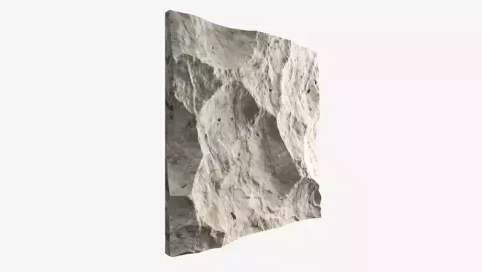 322-RockPanel piece of rock on wall