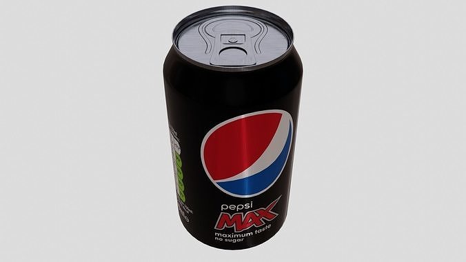 Pepsi Max Can Low-poly 3D model