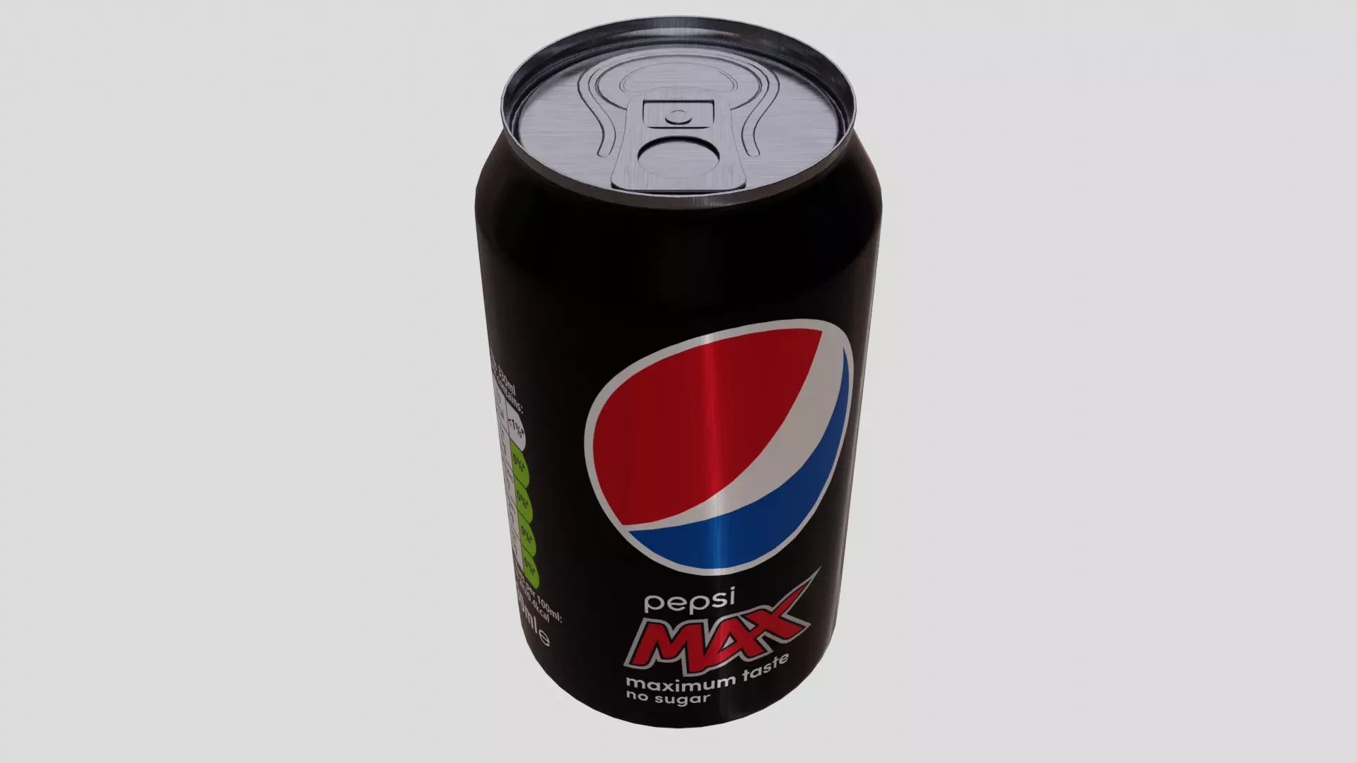Pepsi Max Can Low-poly 3D model_0