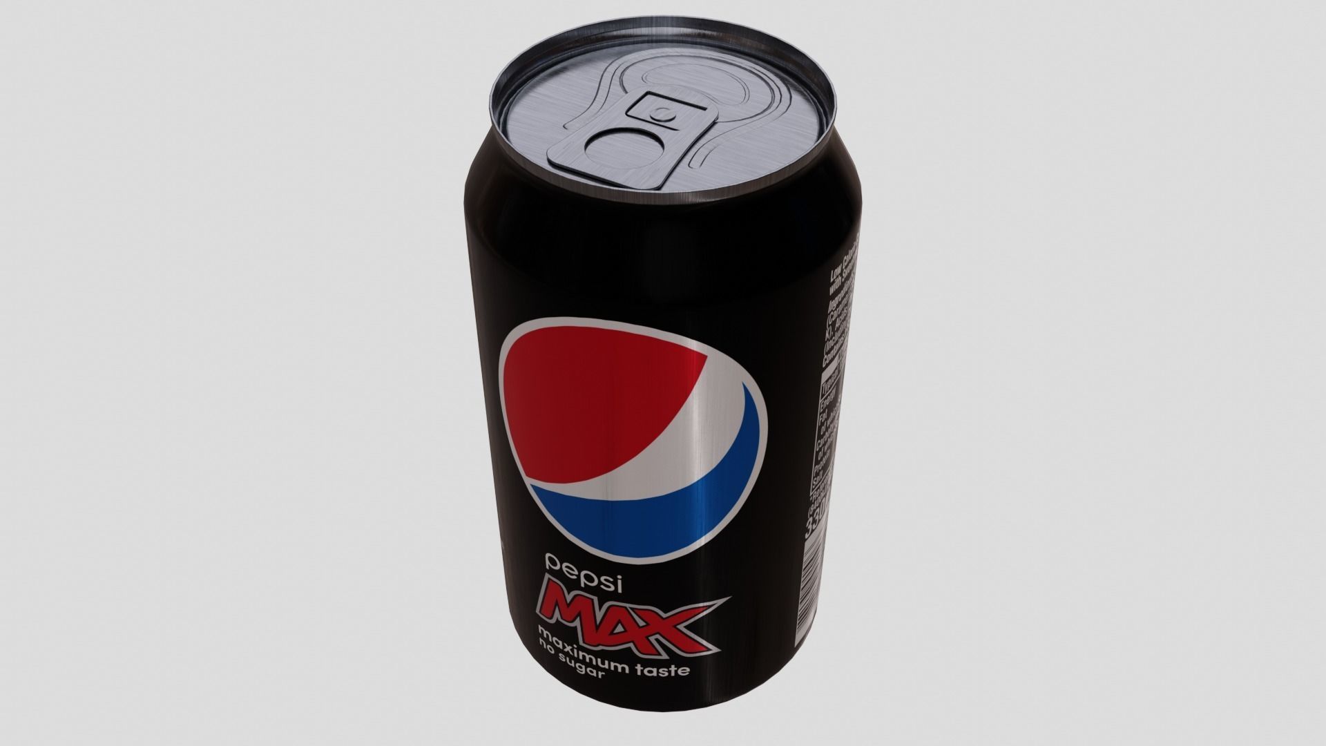 Pepsi Max Can Low-poly 3D model_3