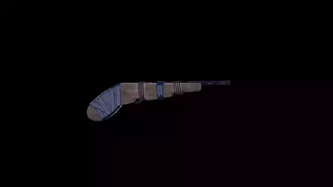 Soviet Samopal Gun 01 3d Model PBR Textured Game Ready