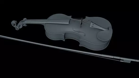Violino violin Low-poly 3D model