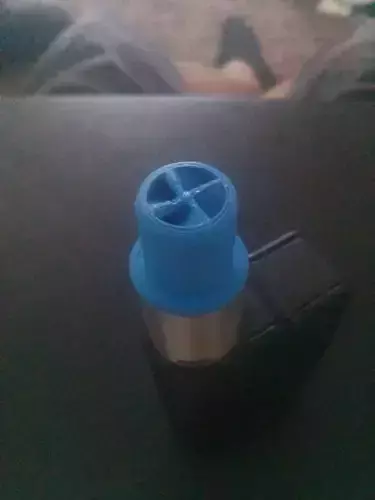 Wide bore drip tip with spiral insides 3D print model
