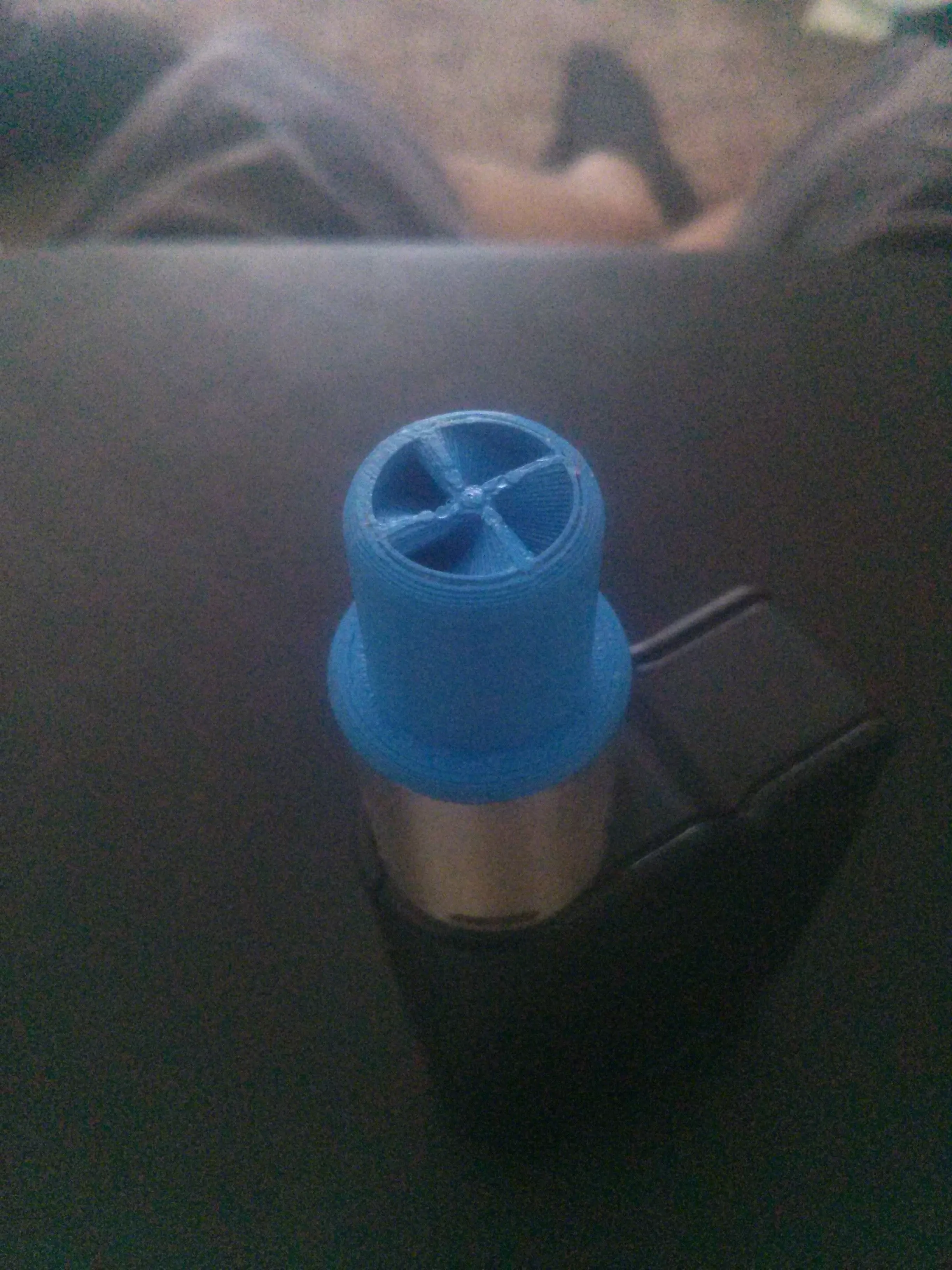 Wide bore drip tip with spiral insides 3D print model_0