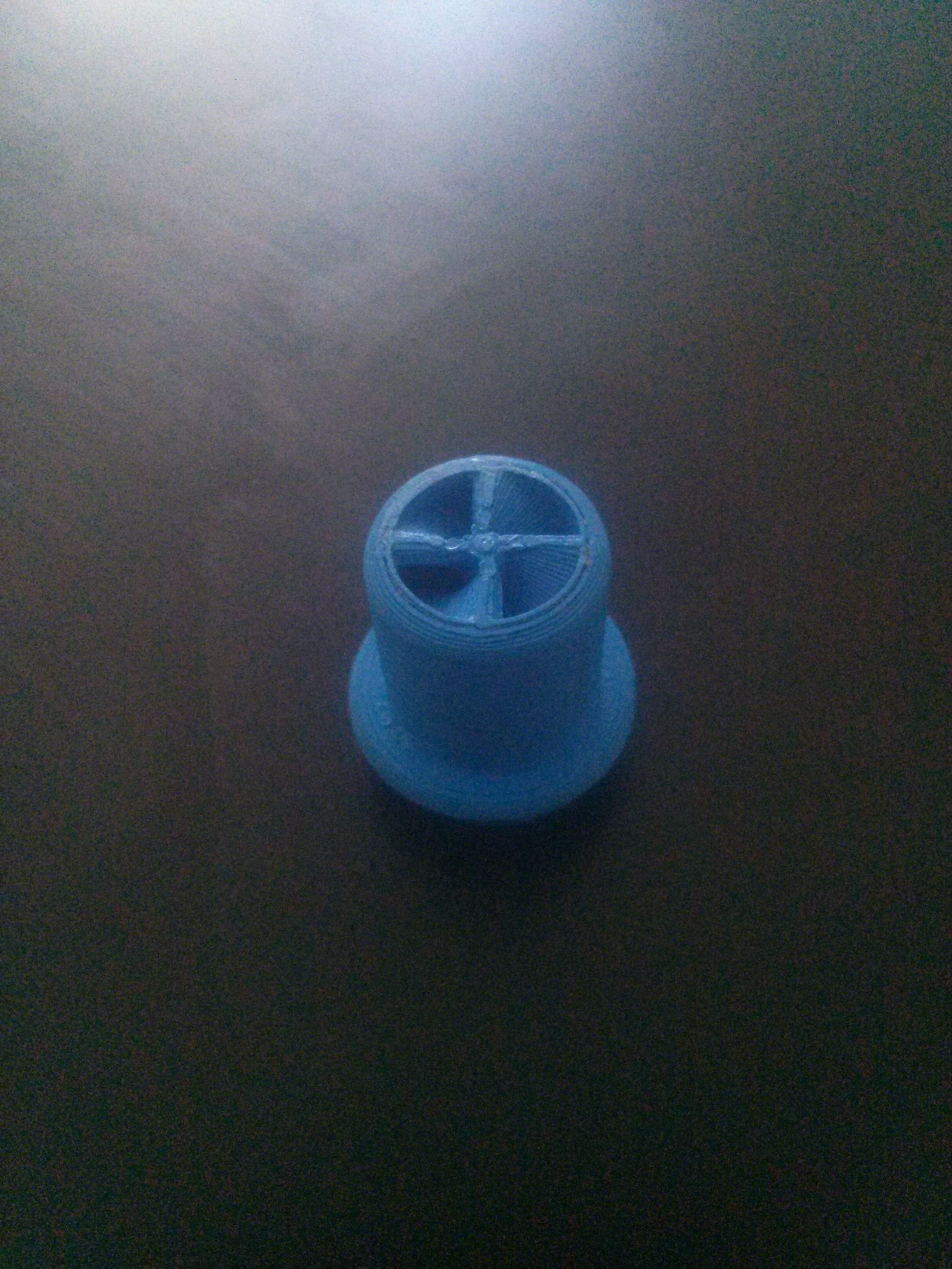 Wide bore drip tip with spiral insides 3D print model_1