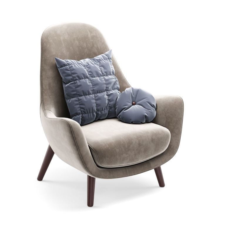 Poliform Mad King Armchair 3D model CGTrader
