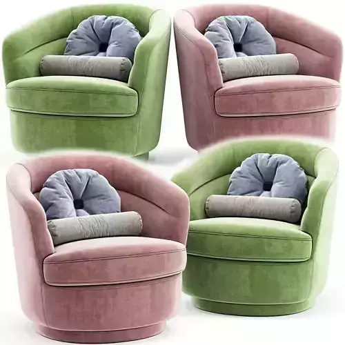 Viv Swivel Arm chair 3D model