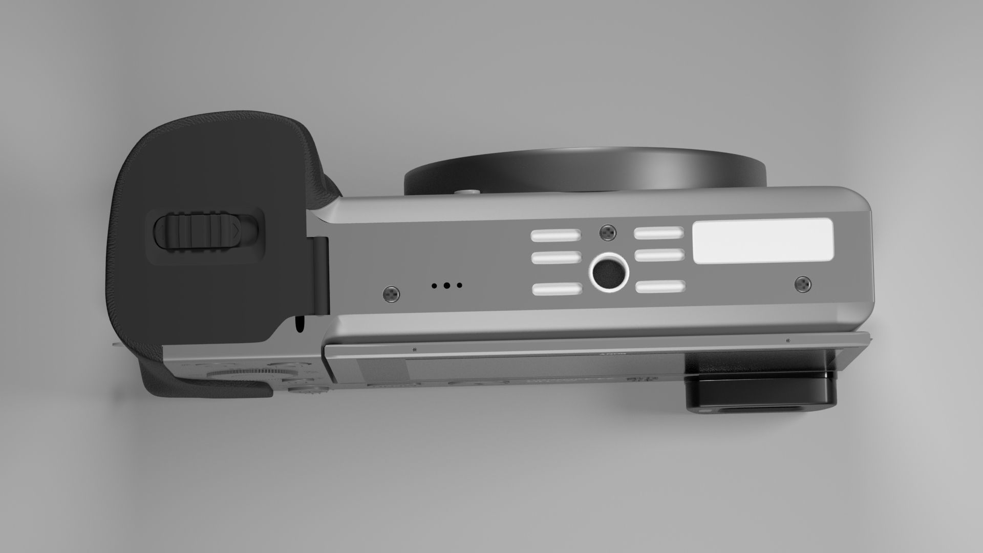 black and silver Camera Sony A6000  3D model_4