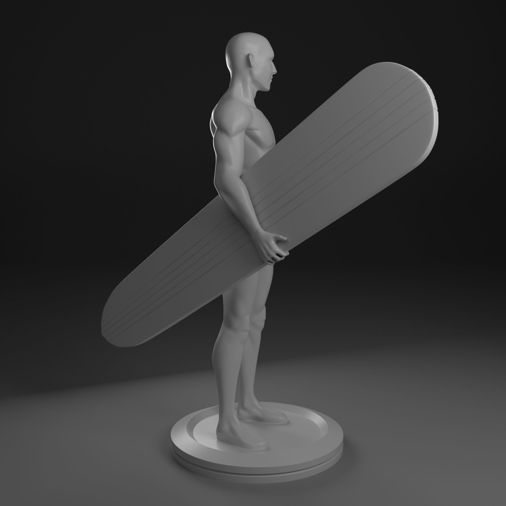Silver Surfer 3D print model_7