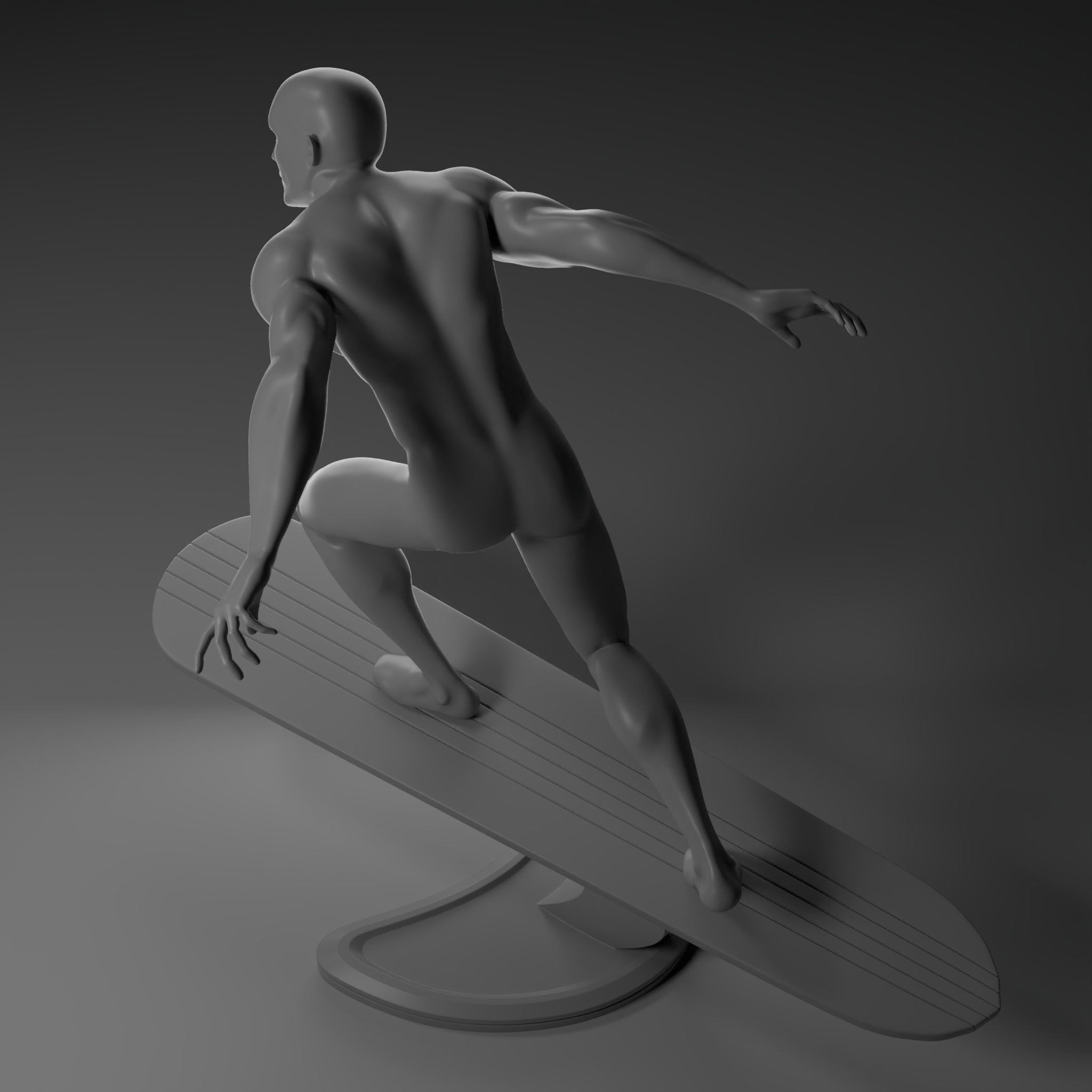 Silver Surfer 3D print model_8