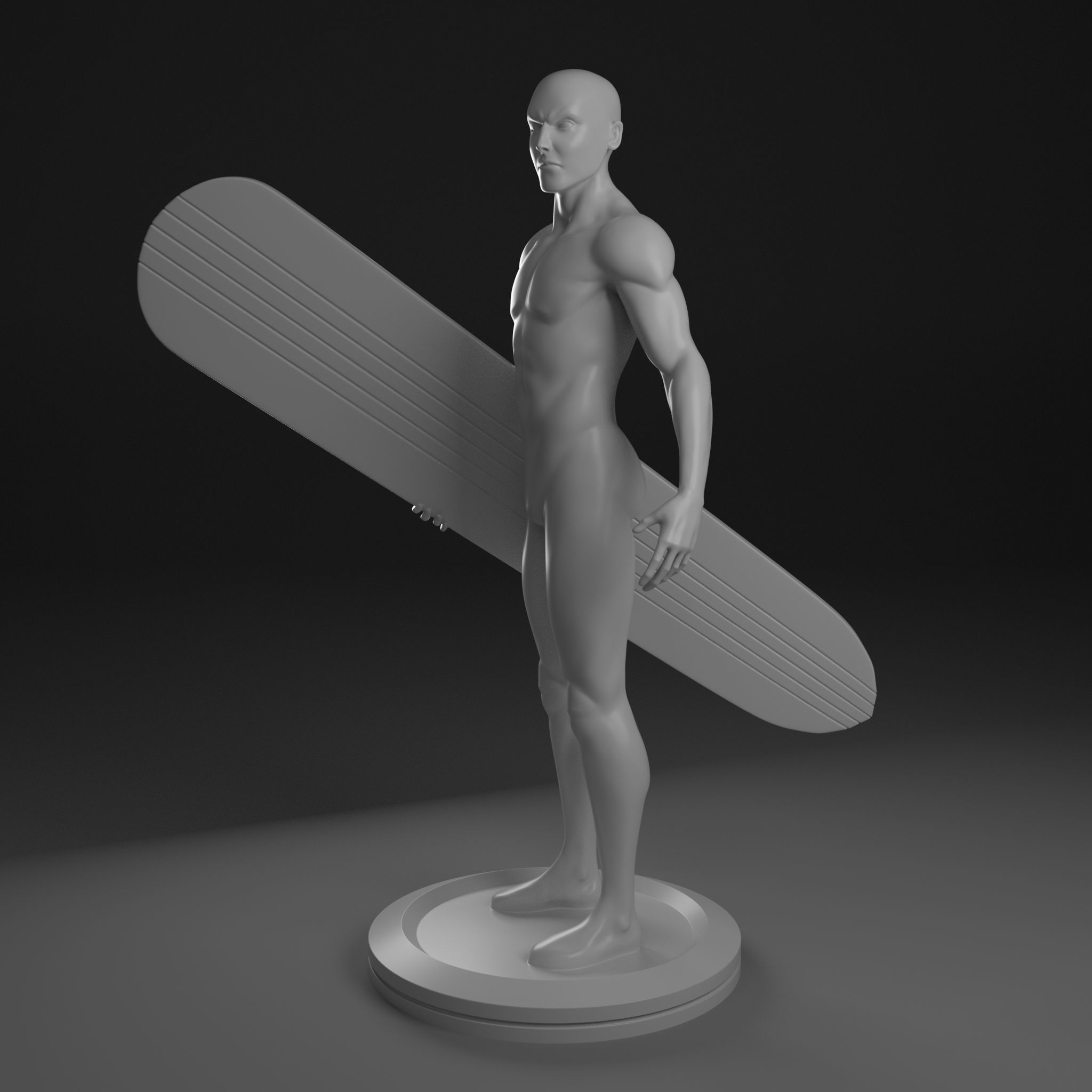 Silver Surfer 3D print model_2