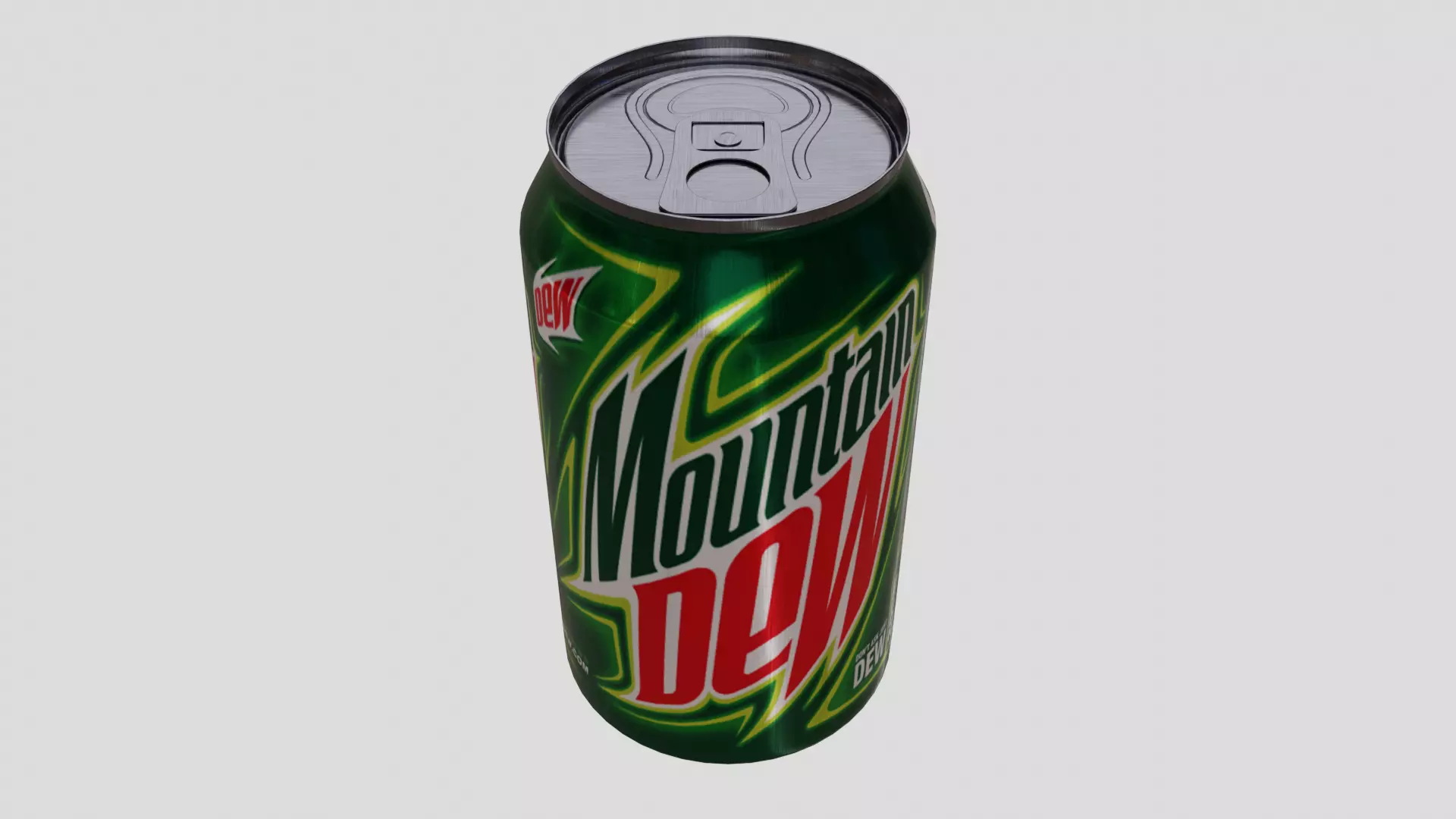Mountain Dew Can Low-poly 3D model_0