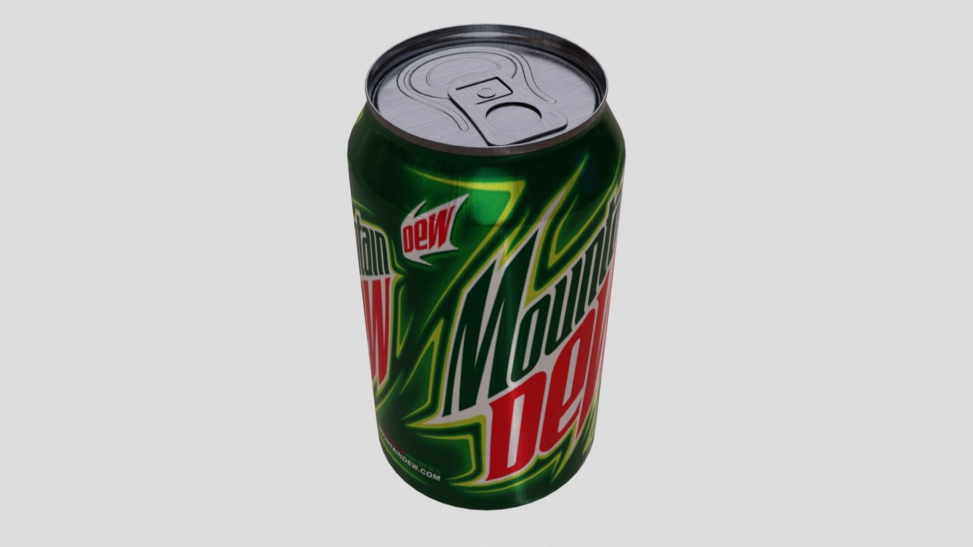 Mountain Dew Can Low-poly 3D model_1
