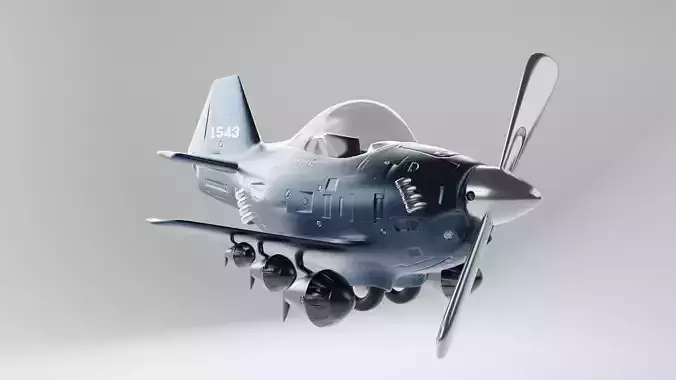 Code 1543 Custom Cartoon Plane