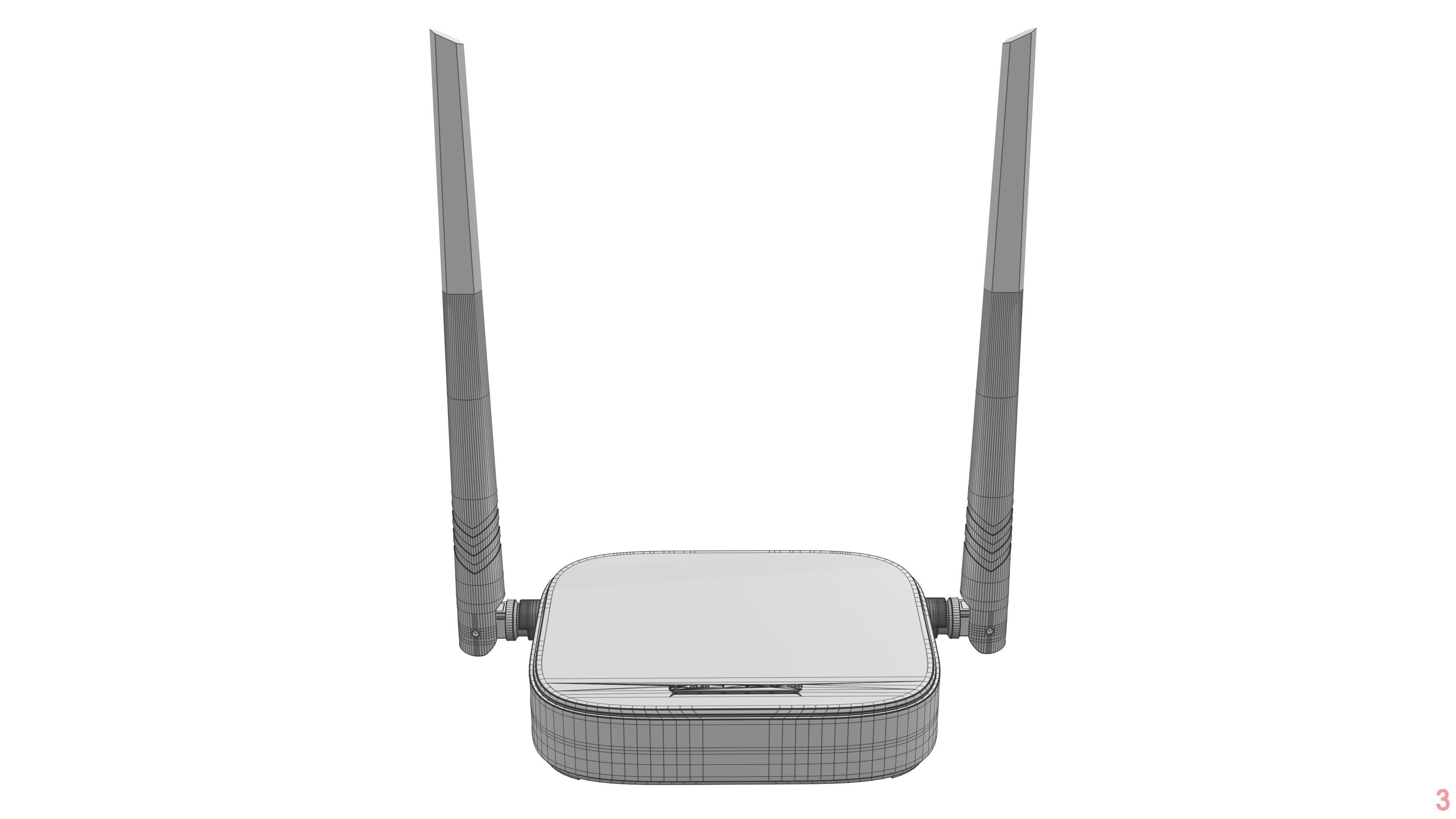 Wi-Fi Router Tenda N301 3D model_4