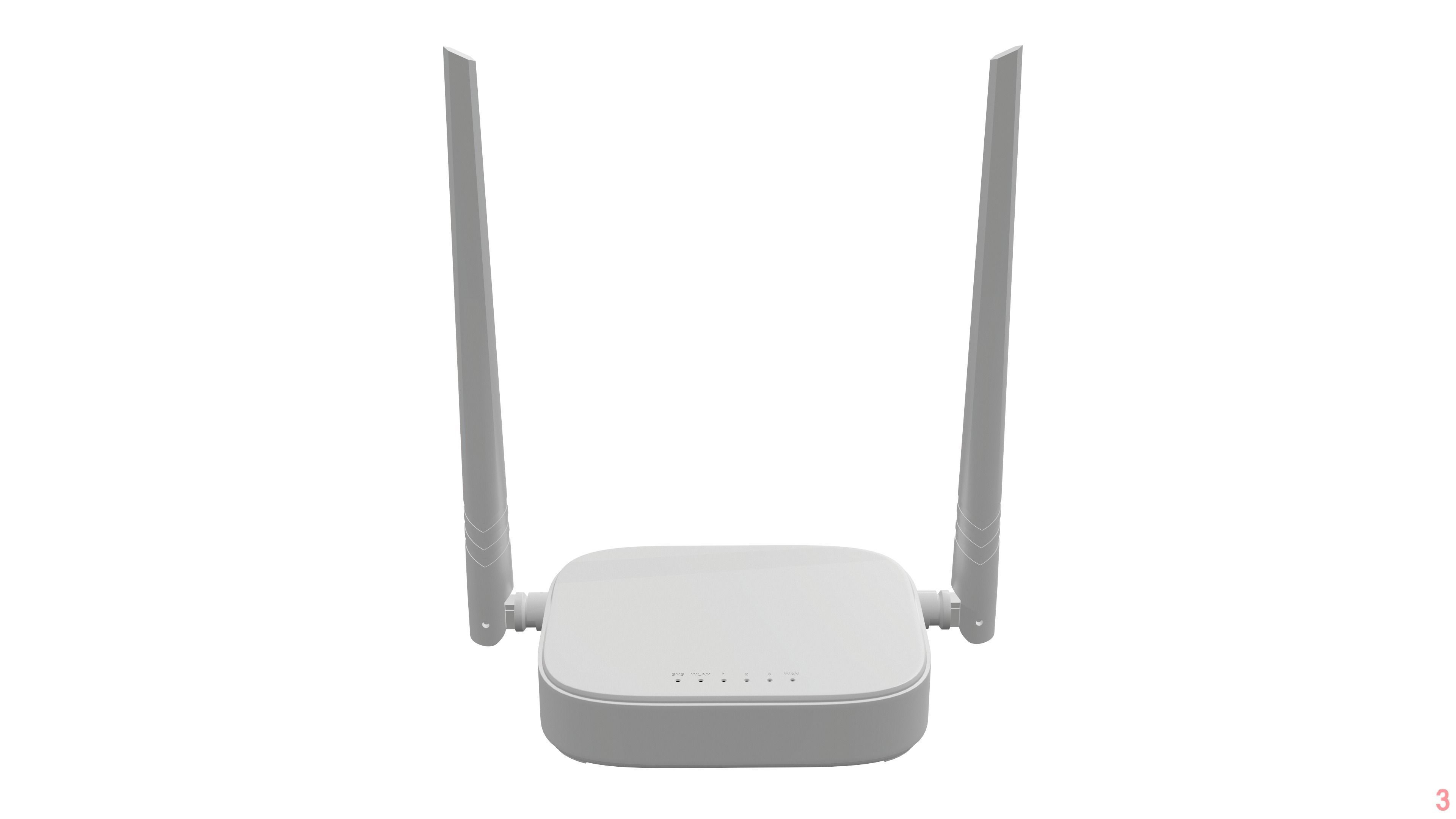 Wi-Fi Router Tenda N301 3D model_3