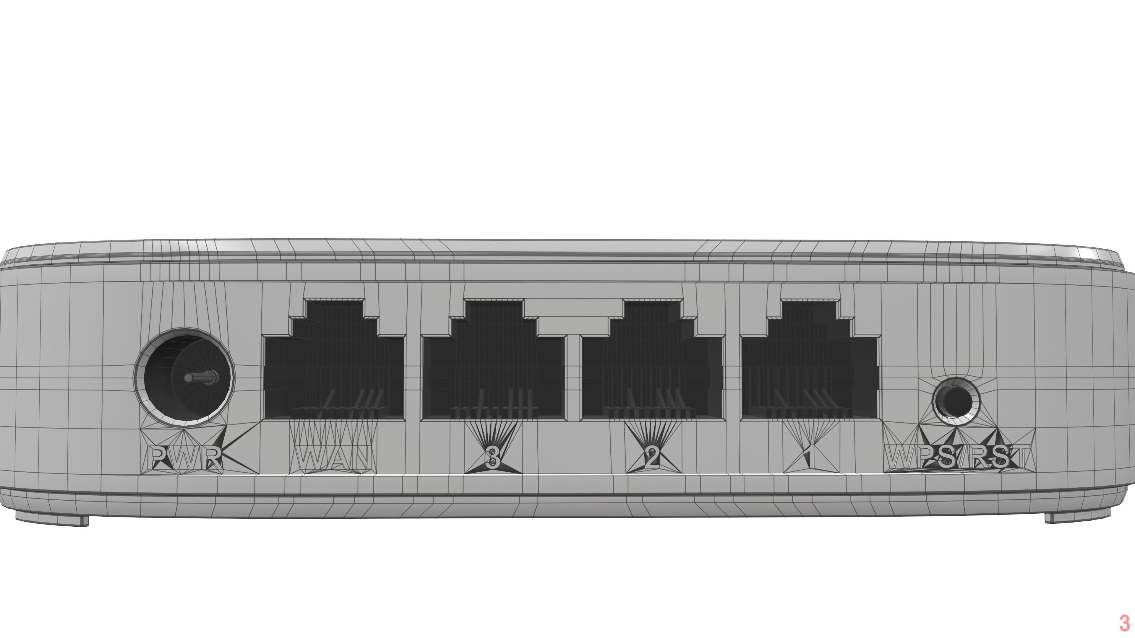 Wi-Fi Router Tenda N301 3D model_10