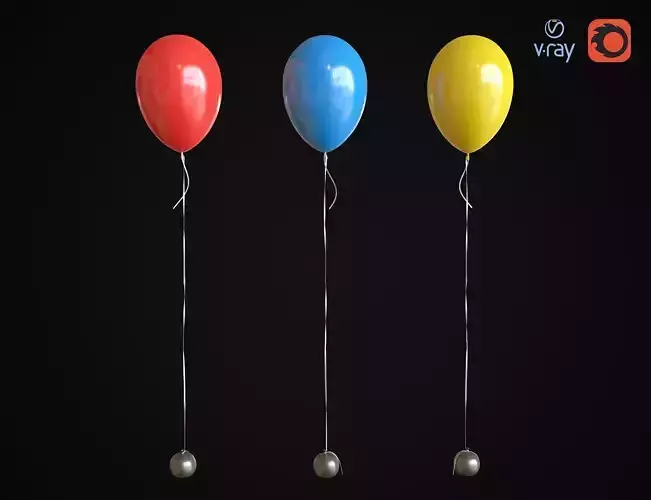Balloons balloon floating 3D model