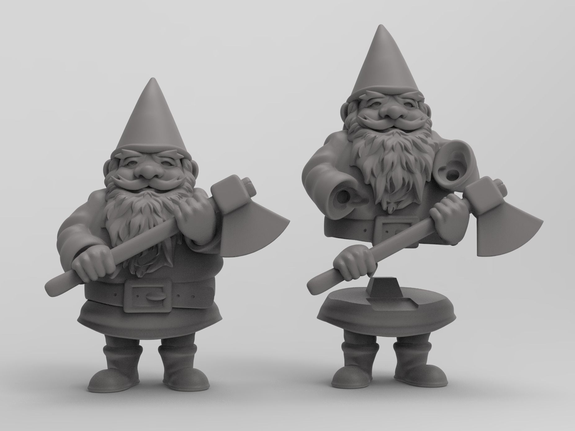 Garden Gnome David Gnomo 3D print model_8