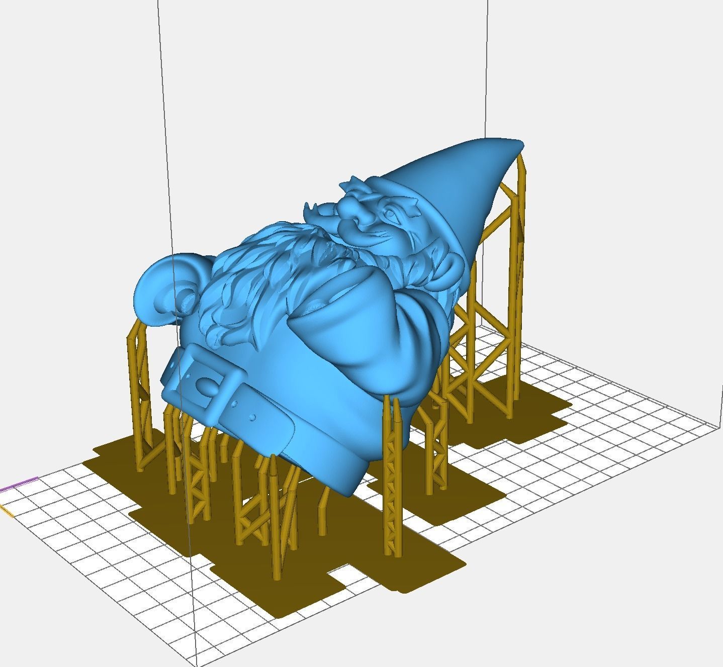 Garden Gnome David Gnomo 3D print model_4