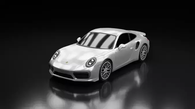 2016 Porsche 911 Turbo Free low-poly 3D model