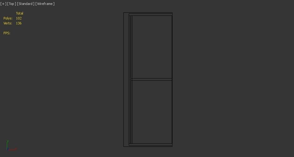 lowpoly bookshelf 2 plywood Low-poly 3D model_20