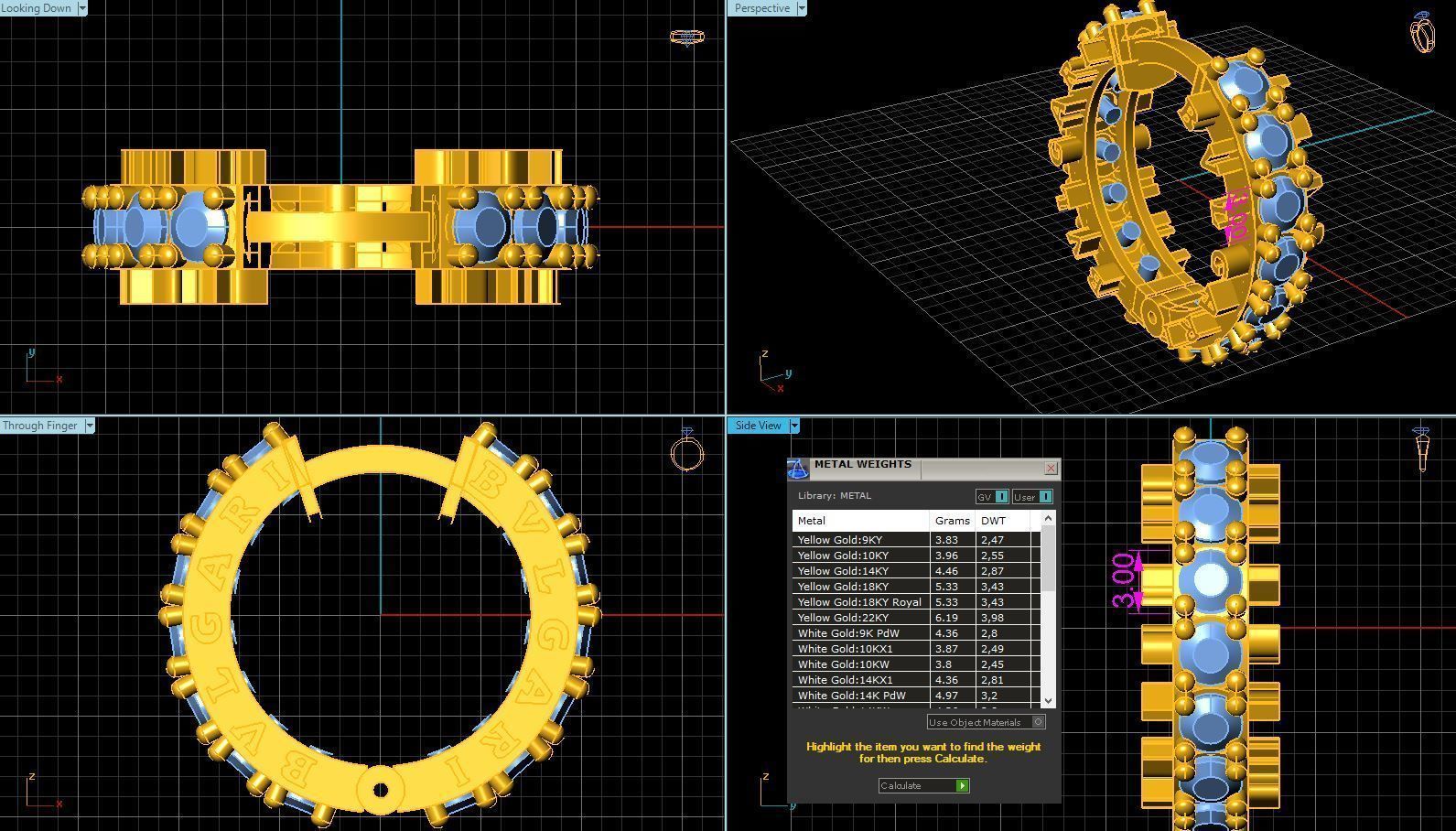 Bvlgari earrings 3D model_1