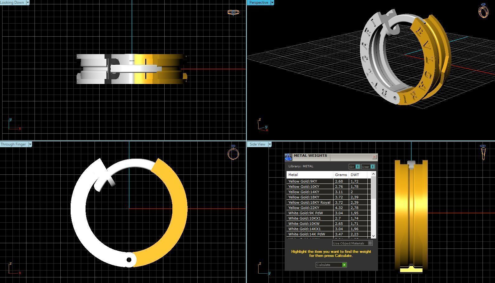 Bvlgari earrings 3D model_2