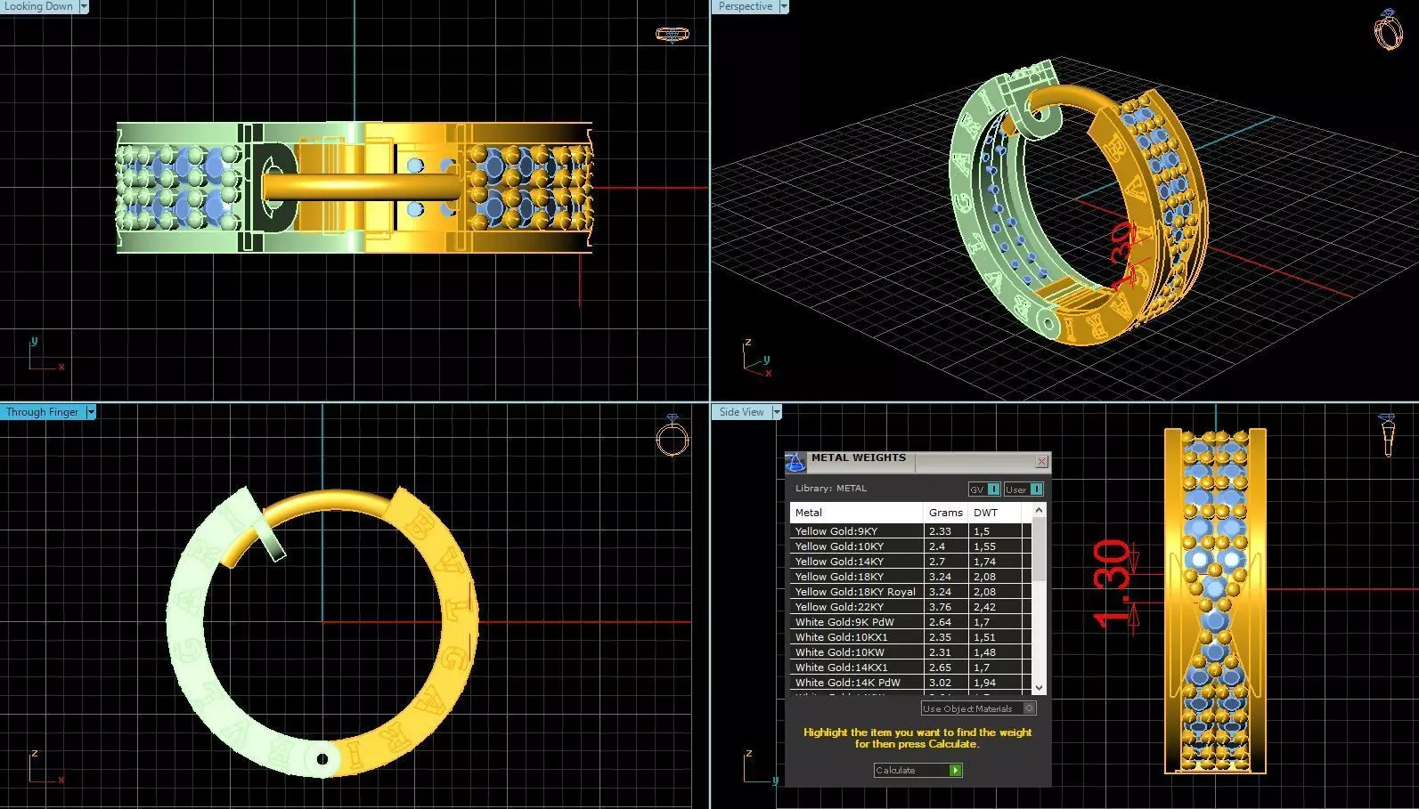 Bvlgari earrings 3D model_0