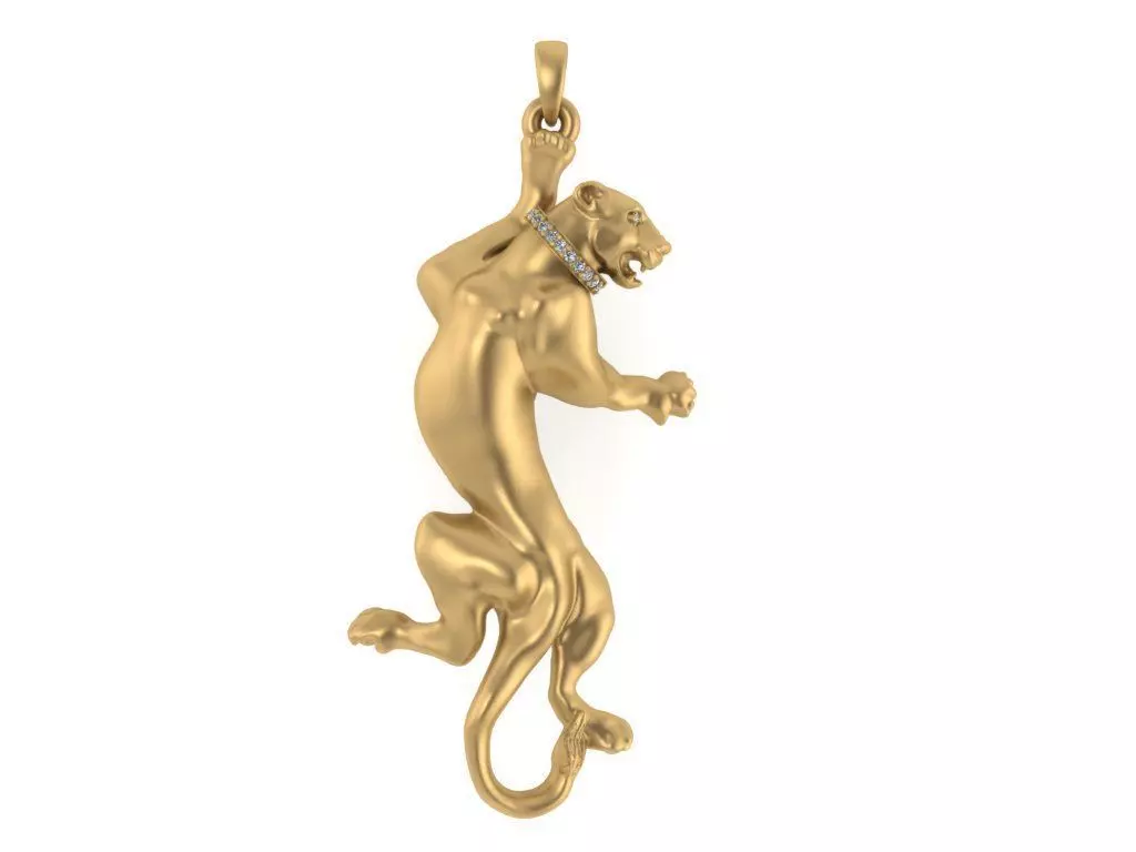 Tiger necklace 3D model_0