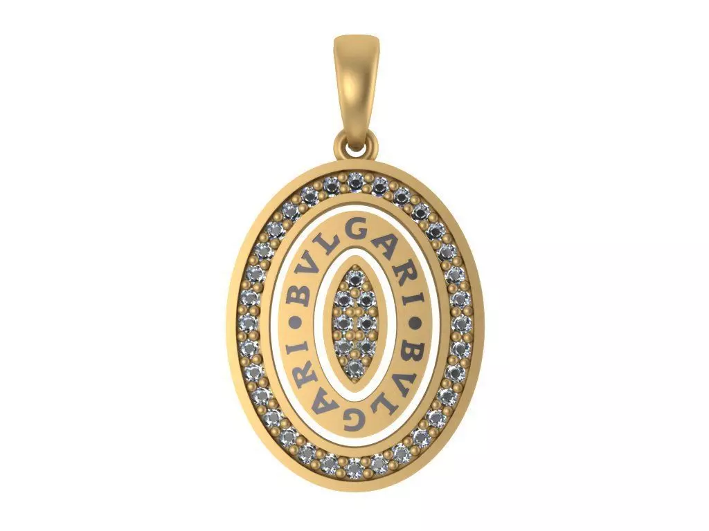 Bvlgari necklace 3D model_0