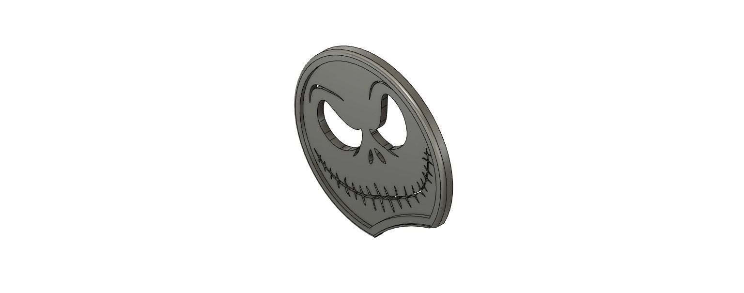 Slide on Mickey Mouse Ear The Nightmare before Christmas themed 3D print model_2