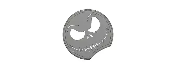 Slide on Mickey Mouse Ear The Nightmare before Christmas themed 3D print model