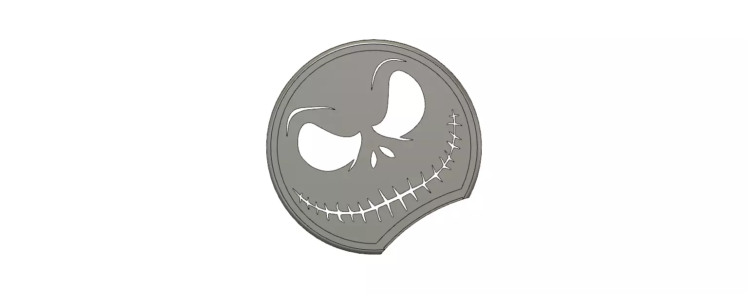 Slide on Mickey Mouse Ear The Nightmare before Christmas themed 3D print model_0