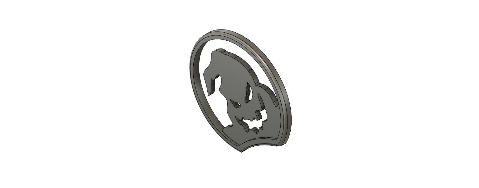 Slide on Mickey Mouse Ear The Nightmare before Christmas themed 3D print model_3