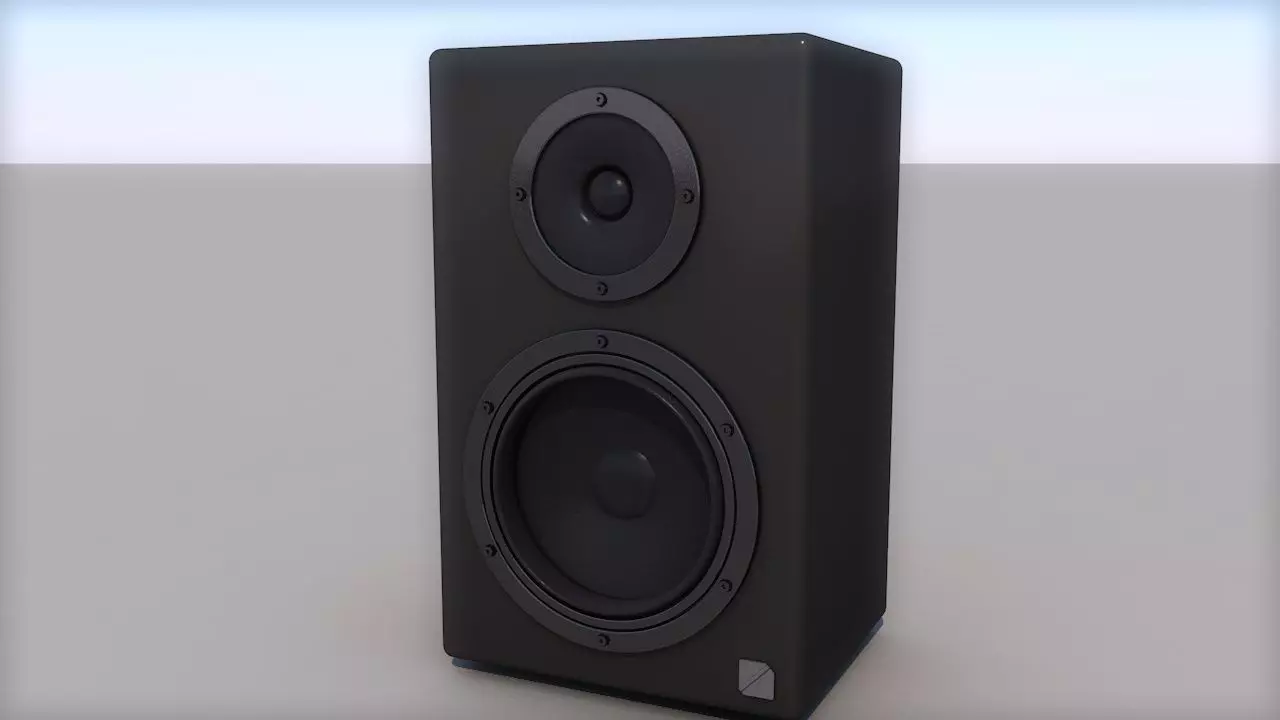 3D Sub-woofer for your game Low-poly 3D model_0