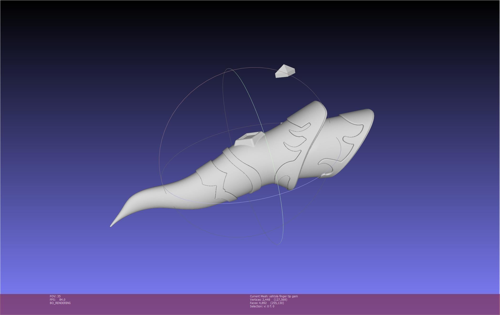 Final Fantasy XIV Yshtola Fingerpiece Printable Model 3D print model_76