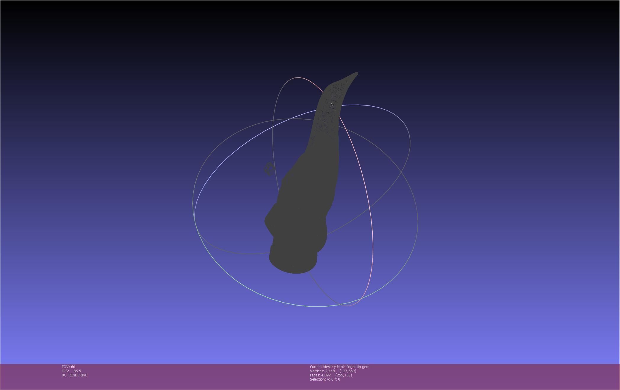 Final Fantasy XIV Yshtola Fingerpiece Printable Model 3D print model_45