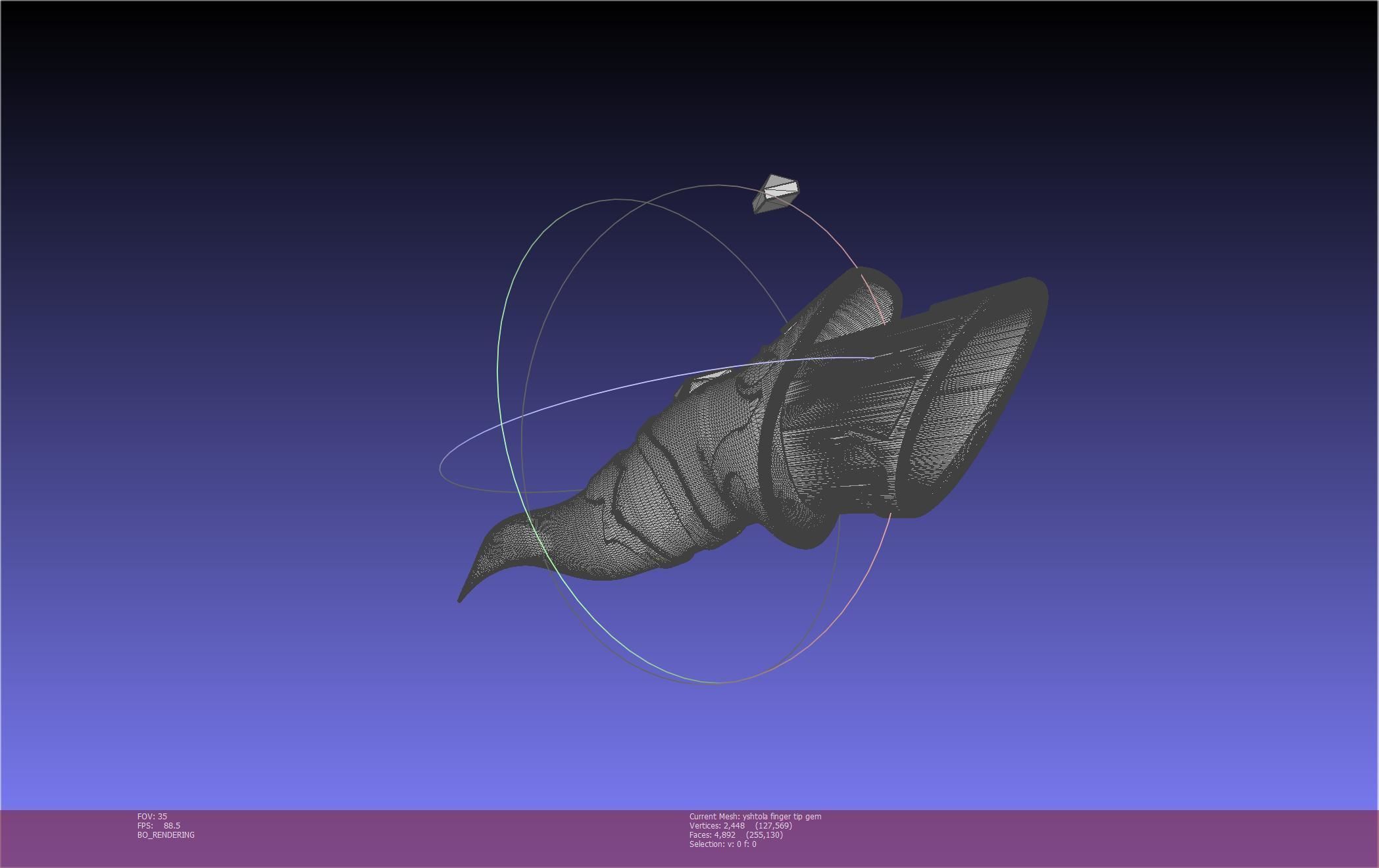 Final Fantasy XIV Yshtola Fingerpiece Printable Model 3D print model_72