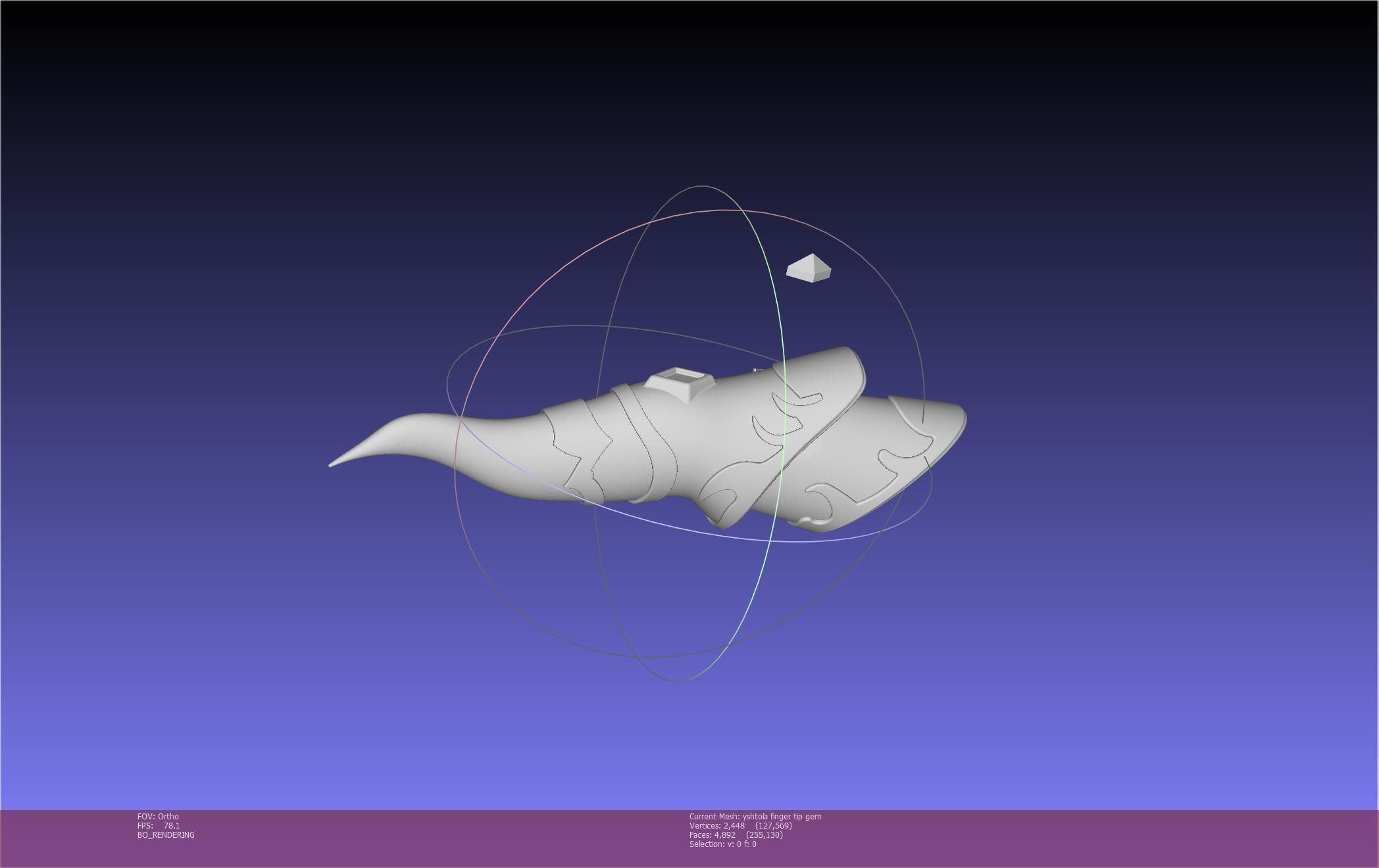 Final Fantasy XIV Yshtola Fingerpiece Printable Model 3D print model_51