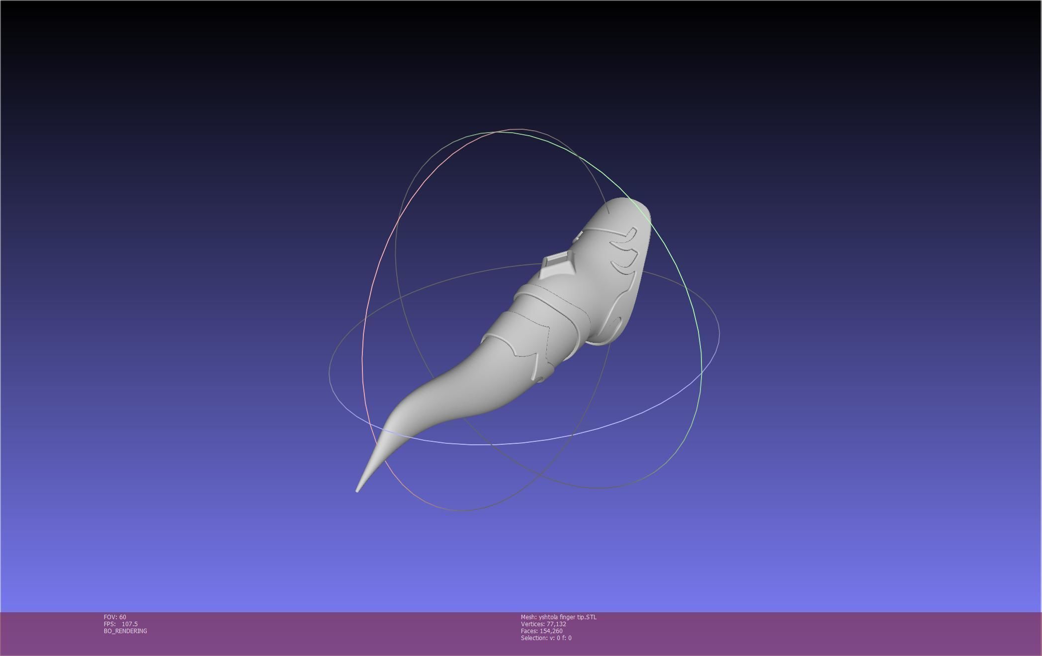 Final Fantasy XIV Yshtola Fingerpiece Printable Model 3D print model_101