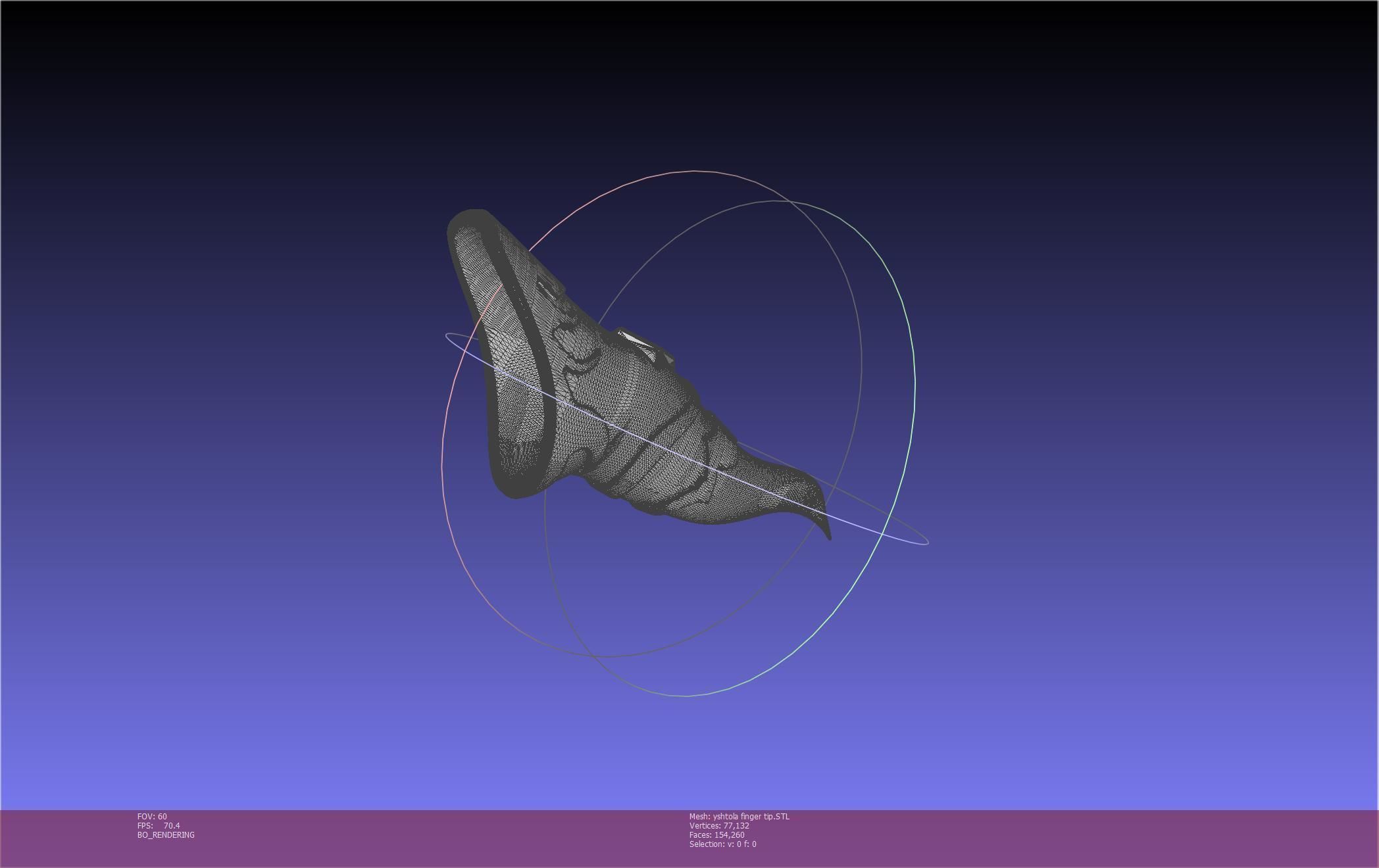 Final Fantasy XIV Yshtola Fingerpiece Printable Model 3D print model_121