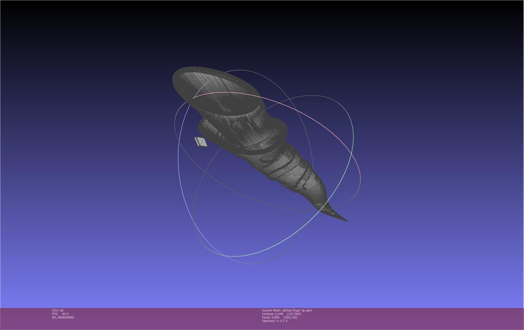 Final Fantasy XIV Yshtola Fingerpiece Printable Model 3D print model_33